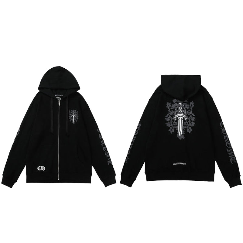 Chrome Hearts Zip Up Hoodie M8509